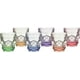 thumbnail image 5 of Juego de 6 Vasos Tequileros Shot Caballitos de Calavera Colores 1.5oz, 5 of 5