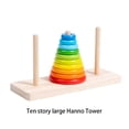 thumbnail image 3 of Torre Arhat Vogacara bloques de construcción premium con anillos de colores material didáctico para niños 10 capas de color, 3 of 6