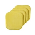 thumbnail image 3 of Premium Memory Foam Non-Slip Ultra Soft Chenille Surface Chair Pad Cushion - Yellow, 3 of 5