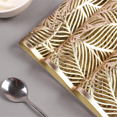 thumbnail image 3 of 6Pc Rectangular Leaves Insulated Placemats High-End Hotel Dining Restaurant Table Mat Decoration Hollowed-Out Placemat B, 3 of 5