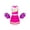 A Hot Pink, variant on Aislor Kids Girls Cheer Leader Tank Tops Skirts and Pom Pom Set High School Students Cheerleading Dancewear