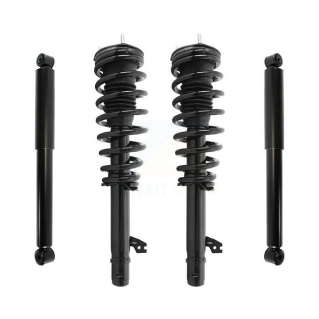 Transit Auto Front Rear Complete Suspension Shocks Strut and Coil Spring Mount Assemblies Kit for Car 2009-2013 Mazda 6 Excludes Sport - Left Right Side (Driver Passenger) K78M-100139