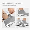 thumbnail image 5 of HKR Women's Walking Shoes Arch Support Non Slip Work Shoes Breathable Knit Upper Lightweight for Plantar Fasciitis, 5 of 10