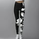 thumbnail image 3 of Gibobby Leggings térmicos mujer Pantalones de yoga deportivos de cintura alta ajustados de moda casual para mujer Leggings estampados(Negro,XG), 3 of 4