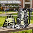 thumbnail image 2 of Kuiaobaty Daisy Cat Print Backpack Set for Girls Zebra Print Clear Backpack and Pencil Case with Zipper See Through PVC Bookbags and Pencil Case for School, 2 of 5