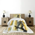 thumbnail image 4 of Ambesonne Modern Quilted Bedspread Set 2 Pcs, Skateboarder Sketchy Design, Twin Size, Multicolor, 4 of 5