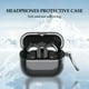 thumbnail image 3 of WAITLOVER Funda transparente a prueba de golpes de protección completa con mosquetón para Galaxy Buds 3/3 Pro 2024, 3 of 6