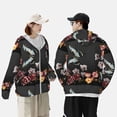 thumbnail image 5 of Picia Butterfly with Fowers Women's Men's UPF 50+ Sun Protection Hoodie Shirt Long Sleeve SPF Fishing Outdoor UV Hiking Lightweight Shirts-, 5 of 9