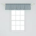 thumbnail image 2 of Ambesonne Traditional Window Valance, Portuguese Tilework, 54" X 12", Royal Blue, 2 of 3