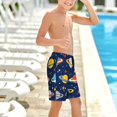 thumbnail image 6 of Cauagu Planets and Stars Print Swim Trunks for Men,Youth Boys Swim Shorts Compression Liner Beach Shorts Boys' Swimming Shorts 7-20 Years Bathing Suit-Large, 6 of 7