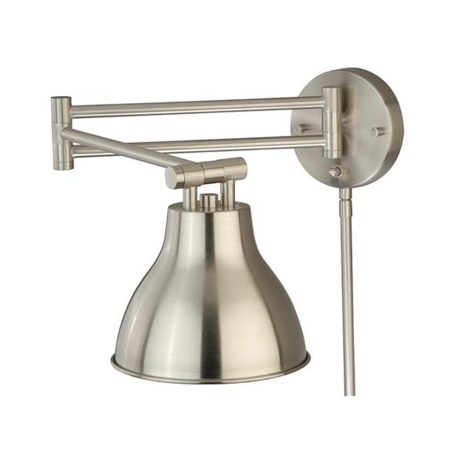 Vaxcel International W0175 Bras Oscillant LED Applique Murale - Nickel Satiné