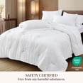 thumbnail image 3 of U by Bedsure Full Comforter Set, 7 Pieces White Boho Farmhouse Shabby Chic Embroidery Bedding Sets, Geometric Pattern Bed in a Bag with Reversible Comforter, Sheets, Pillowcases & Shams, 3 of 7