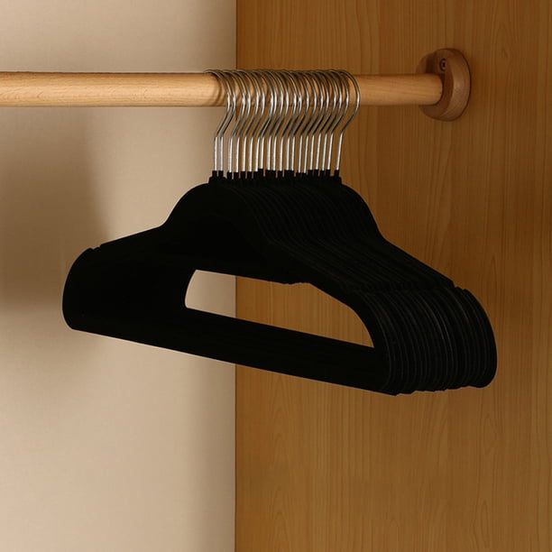 10 Uds percha de flocado gancho redondo giratorio secador de terciopelo percha para el hogar domitorio JShteea El nuevo