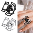 thumbnail image 4 of Anillos De Araña Abiertos Vintage, Anillos Punk Para Mujeres, Niñas, Hombres, Aleación Ajustable, Anillo Fresco Retro, Anillos Góticos, Joyería Cateissary AP006530-01, 4 of 6