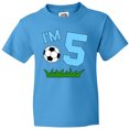 thumbnail image 3 of Inktastic I'm Five Fifth Birthday Soccer Youth T-Shirt, 3 of 5
