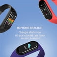 thumbnail image 2 of M5 Relojes Inteligentes Reloj Deportivo A Prueba De Agua Compatible Con Llamadas Bluetooth Monitor De Frecuencia Cardíaca Para Dormir Y Presión Arterial Sweethay EL013690-01, 2 of 6