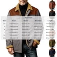thumbnail image 3 of USNSM Men's Sherpa Fleece Cotton Jacket, Cargo Jacket, Long Sleeved Lapel Winter Warm Coat with Multiple Pockets Red L, 3 of 6