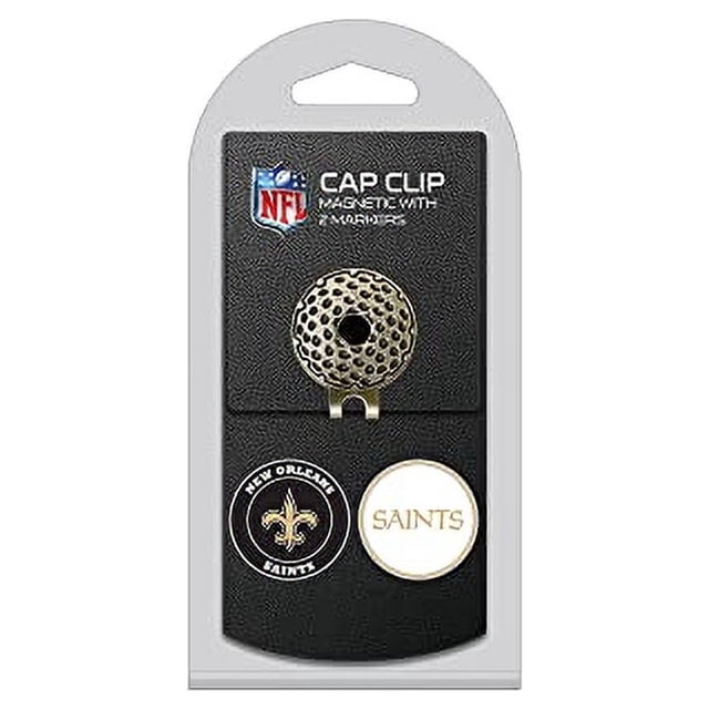 Clip para gorra NFL New Orleans Saints con marcadores magnéticos por Team Golf.