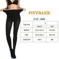 thumbnail image 2 of FITVALEN Women Pantyhose Sexy Slim Footed Tights Tummy Control Tops Nylon Stockings Panty Hose Winter Autumn Fleece Lined Leggings Shaper, 2 of 8