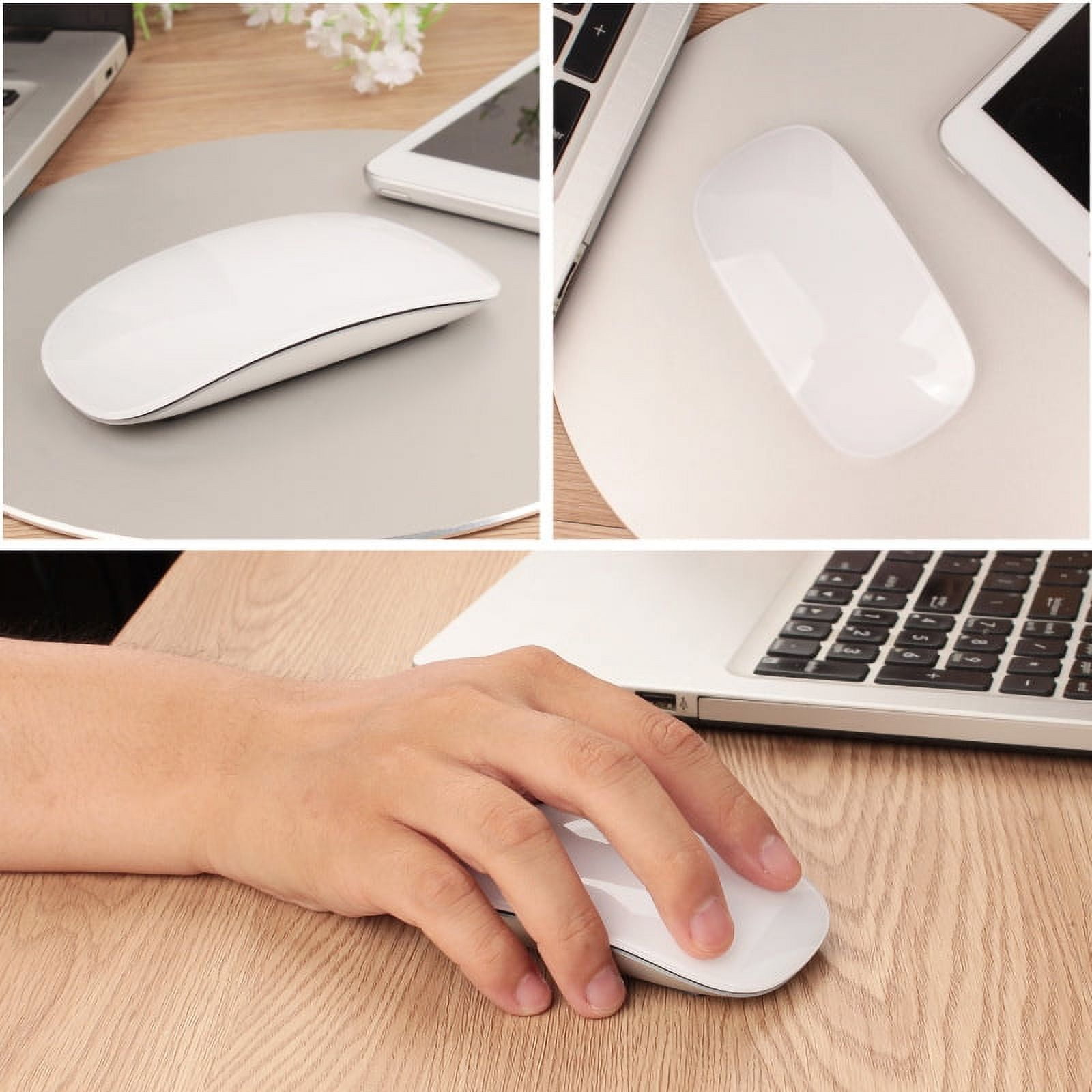 Ultra-Thin Magic Mouse For Laptop Ipad Mac PC Macbook Bluetooth 5.0 Wireless Mouse Silent Multi Arc Touch Mice