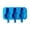Blue, variant on Snowman-Shaped Silicone Mold, Reusable Ice Pop Maker for Homemade Frozen Treats