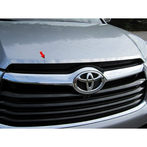Stainless Steel Hood Trim 1Pc Fits 2014-2019 Toyota Highlander HT14110 QAA