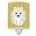 thumbnail image 1 of Carolines Treasures BB1135CNL Tan Checkered Pomeranian Ceramic Night Light, 1 of 1