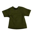 thumbnail image 3 of Rushawy 1/6 Female T Shirt, Handmade Doll Clothes Short Sleeves Costume for 12in Figures Green, 3 of 9