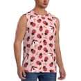 thumbnail image 2 of Fuzoiu Cute Ladybugs 1 Print Men's Sleeveless T-shirt,Sleeveless Tee Shirts,Quick-Dry Athletic Tank Top for Gym, Running, Sports & Outdoor Activities-Small, 2 of 7