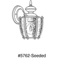 thumbnail image 2 of Progress Lighting Roman Coach 1-Light Small Wall Lantern in Textured Black Aluminum with Seeded Glass Panels, 2 of 2