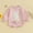 Pink, variant on Newborn Onesie, Baby Outfits, Easter Bunny Embroidered Jumpsuit Round Neck Long Sleeve Romper, 60,70,80,90