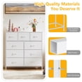 thumbnail image 3 of 9-Drawer Fabric Dresser with Wood Top - Compact Storage Organizer for Bedroom, Closet, White, 3 of 7