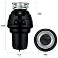 thumbnail image 5 of Eco Logic 1 1/4 HP Garbage Disposal with Attached Power Cord, Removable Splash Guard 10-US-EL-10-3B, 5 of 6