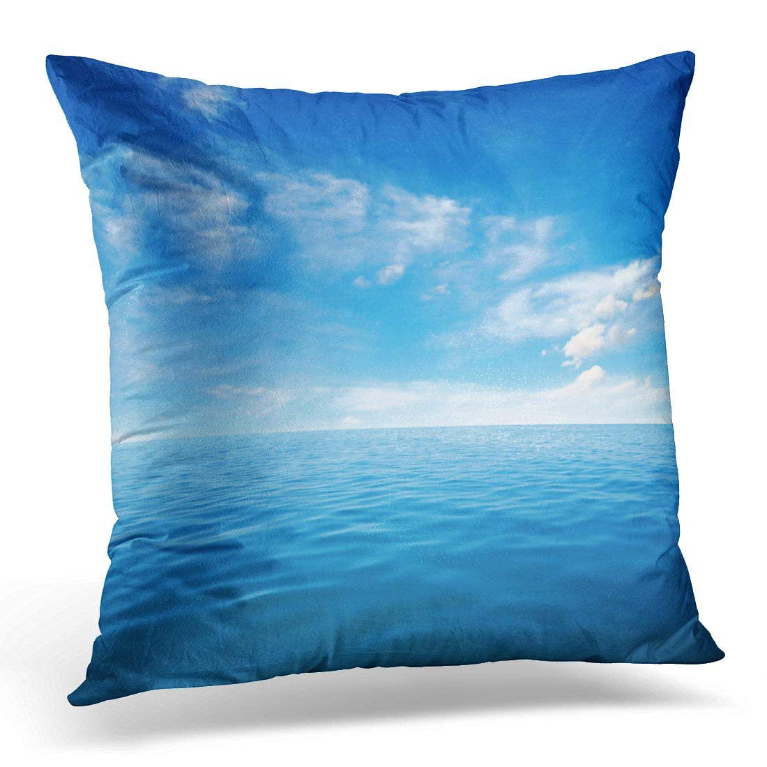 Surya Yindi Pillow Cover 18 x 18 Aqua Pale Blue Bright Blue Sky Blue