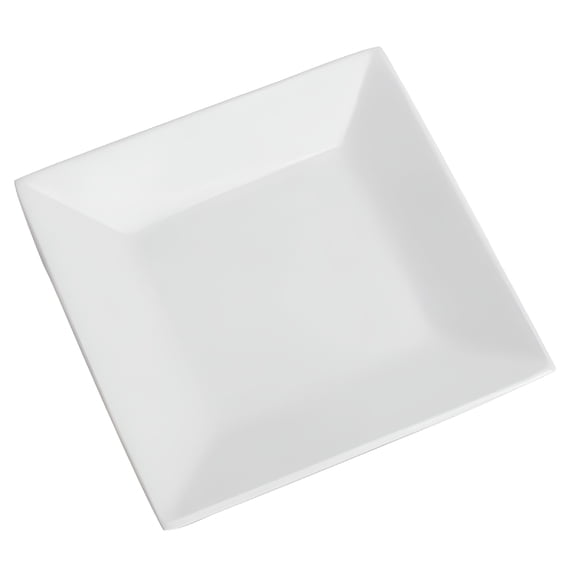 ACDANC 1pc White Ceramic Square Plate for Serving Steak and Sushi at Home or Restaurant