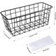 thumbnail image 2 of Solución de almacenamiento de cocina sin taladros, cesta de metal resistente para baño o ducha que ahorra espacio, 2 of 6