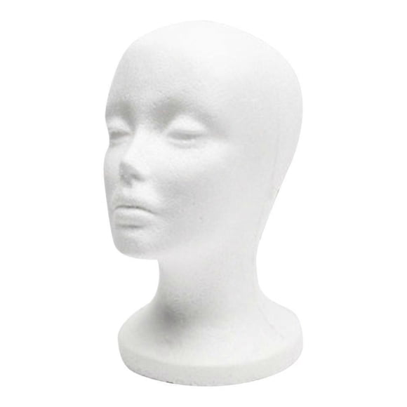 Mannequin Tripod Stand Display Head Model For Shop Store Photography Practice Foam 10.2×7.9×5.9in Display 1Pcs