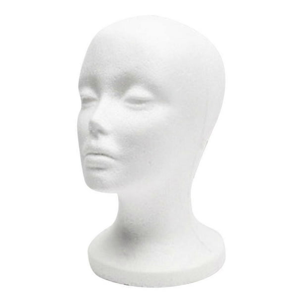 Mannequin Tripod Stand Display Head Model For Shop Store Photography Practice Foam 10.2×7.9×5.9in Display 1Pcs