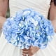thumbnail image 3 of Cabezas de hortensias Artificiales, Flores de imitación de Seda Azul con Tallos Desmontables para la decoración del hogar del Ramo de la Boda, 3 of 4