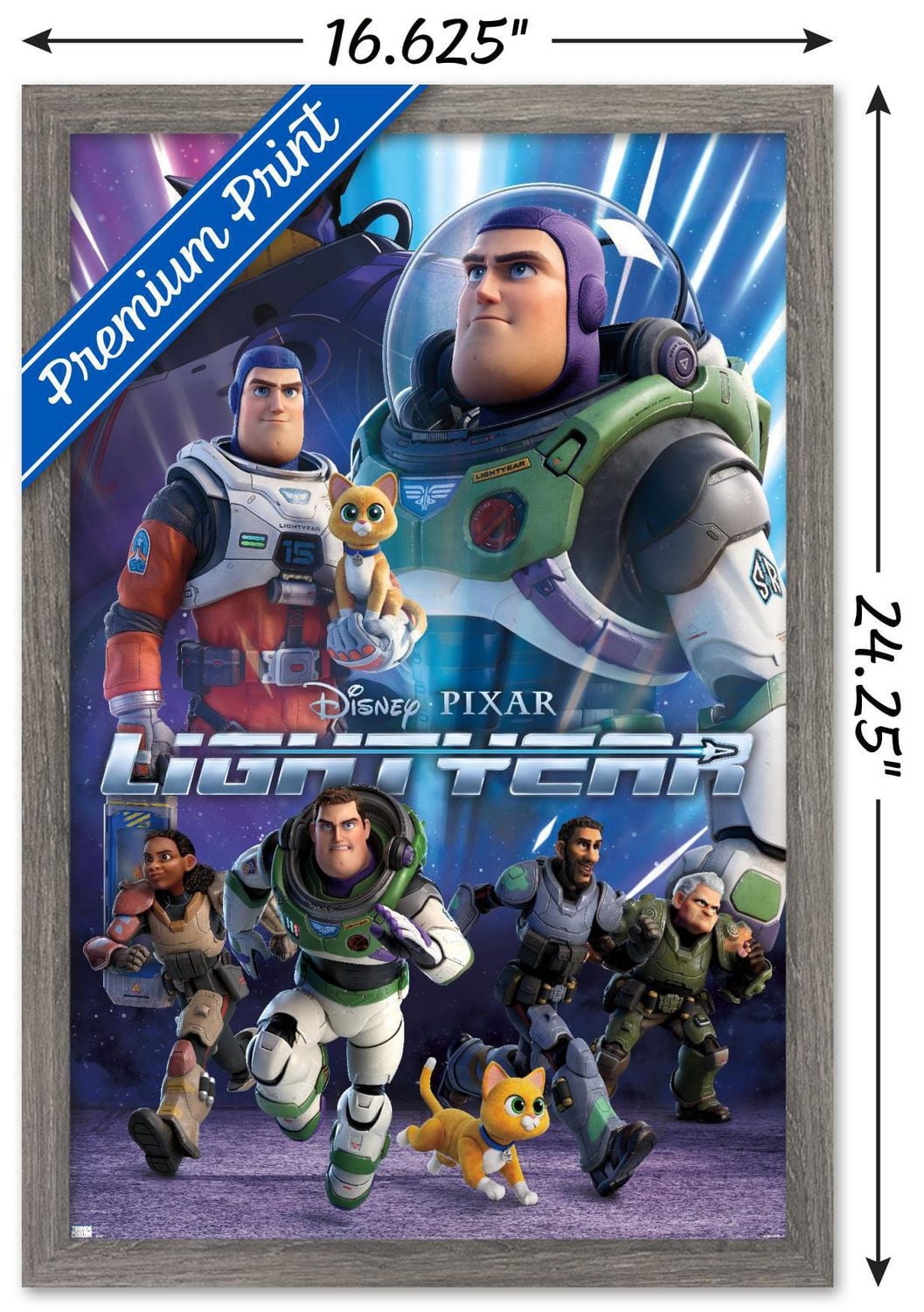 Disney Pixar Lightyear - Group Wall Poster with Magnetic Frame, 22.375" x 34"