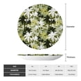 thumbnail image 2 of Picia Hawaii Palms Pattern Bone China Decorative Plate – Wall Decor with Stand and Adhesive, Elegant Ornament for Living Room, Office, or Entryway-10in, 2 of 6