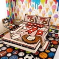 thumbnail image 2 of Erosebridal Bow Baseball Queen Sheet Sets, Cute Sport Bed Set for Girls and Boys, 4 Pieces, 1 Flat Sheet, 1 Fitted Sheet and 2 Pillowcases, 2 of 6