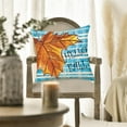 thumbnail image 5 of Hello Fall Pillow Covers 16x16 Inch Blue Buffalo Plaids Maple Leaves Decor Autumn Thanksgiving Decorative Farmhouse Throw Pillows Cushion Cover Square Pillowcase for Sofa Couch, 5 of 6