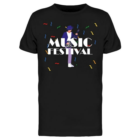 Music Festival, Confetti T-Shirt Men -Image by Shutterstock, Male Medium