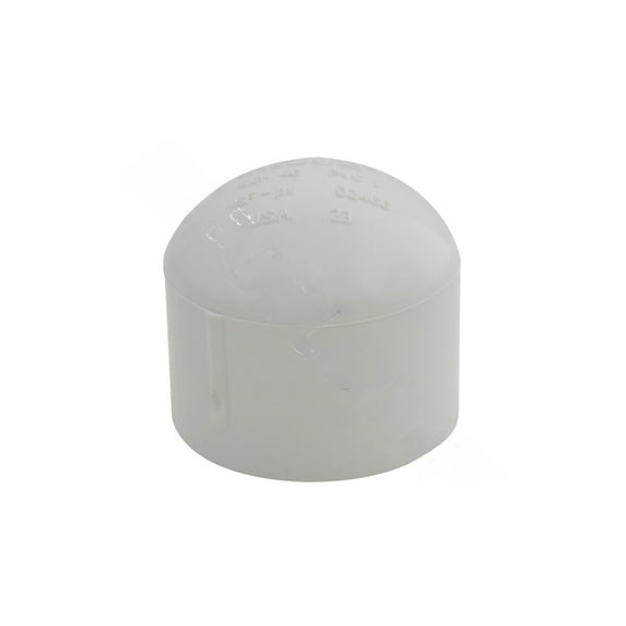 Lasco 447015BC Pipe Cap, 1-1/2 in, Slip, PVC, White, SCH 40 Schedule, 330 psi Pressure