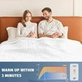 thumbnail image 5 of Heated Electric Blanket Queen Size - 84" x 90" Heating Blanket with Dual Control, 10 Heating Levels & 8 Hours Auto Off, Soft Warm Flannel Blanket, Christmas Birthday Gifts for Senior Grandma, 5 of 9