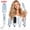 Blue-5, variant on 5-in-1 Hair Styling Tool with 1.25" Hair Crimper and Waver, 1" & 1.25" Automatic Curlers, Straightener Brush & Volumizing Crimper – Travel-Friendly Hair Tool