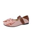 thumbnail image 2 of XUNKUSGA Mary Jane Flats with Bowknot Comfortable Retro Closed Round Toe Womens Slip On Shoes Fashion Color Block Loafers for Women with Straps,Pink,9, 2 of 9