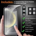 thumbnail image 2 of for Samsung Galaxy S24 Case with Tempered Glass Screen Protector & Camera Lens Protector,Heavy-Duty Tough Rugged Slim Shockproof Phone Case for Galaxy S24 (6.2", 2024)[Purple/Black], 2 of 7