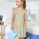 thumbnail image 4 of Balery Boho Camisón de princesa para niñas, pijama de algodón con mangas abullonadas, suave y bonito.-Large, 4 of 6